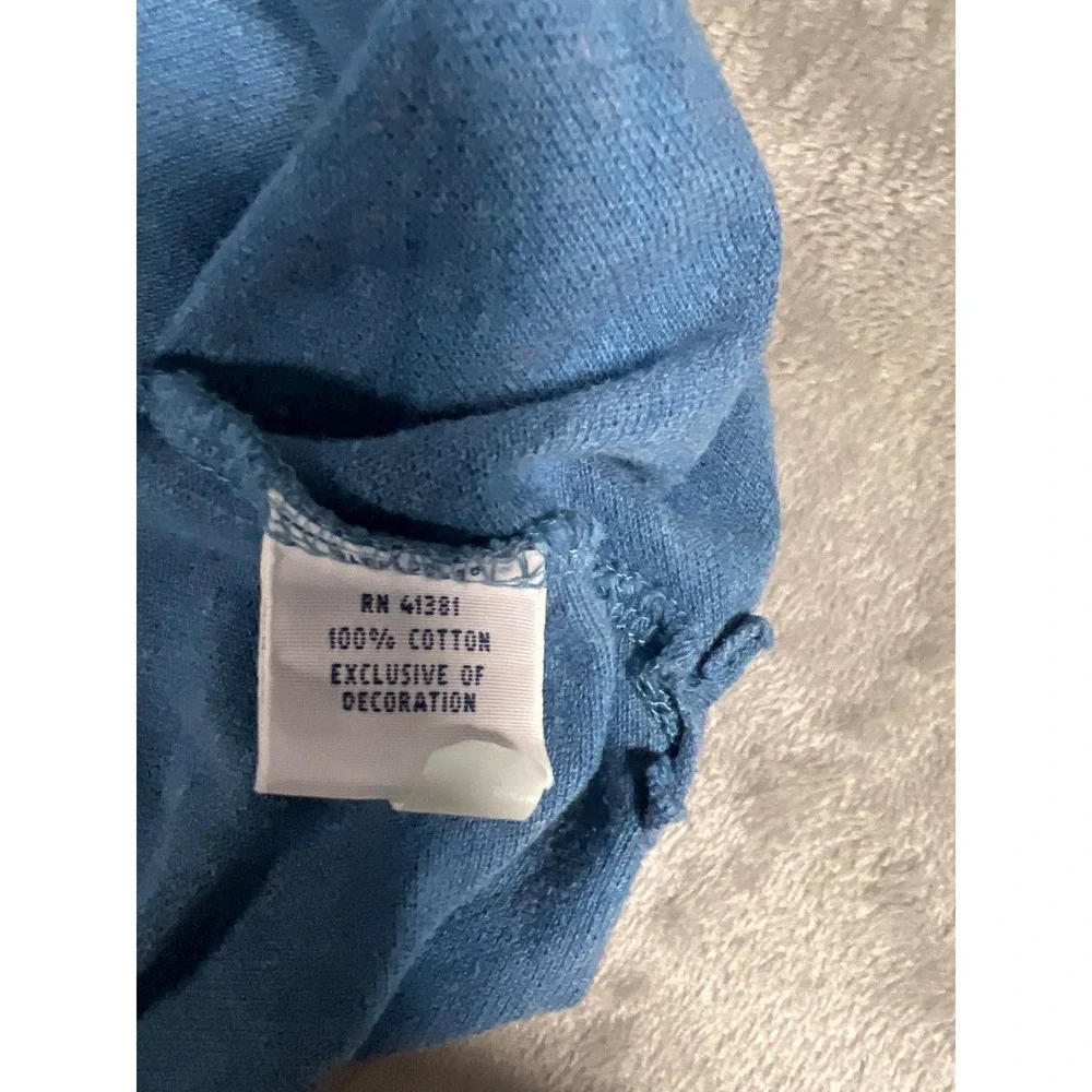 Polo Ralph Lauren Mens Long Sleeve Polo Shirt Blue‎ Orange Pony Logo Large